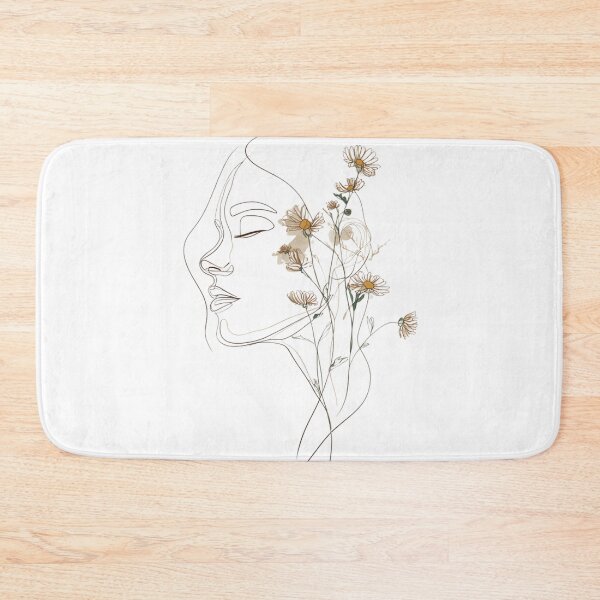 Item preview, Girl Flowers Face designed and sold by NicolasGlowArt.