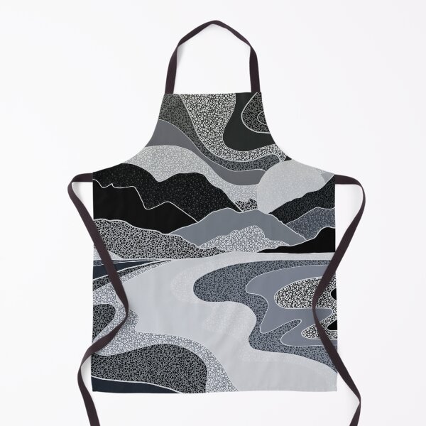 Item preview, SECLUSION COVE - Pointillism Landscape Dot Artwork - Nikki Silk designed and sold by NikkiSilkArt.