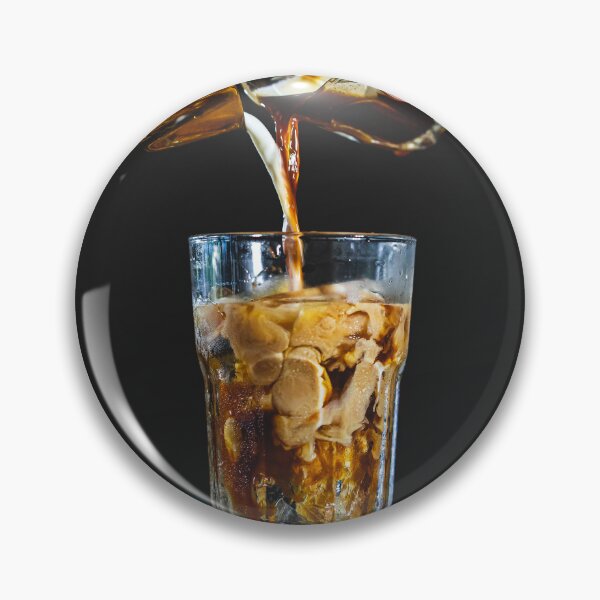 Item preview, "Time For A Coffee" Coffee mixed with milk at dark background  designed and sold by MaikKleinert.