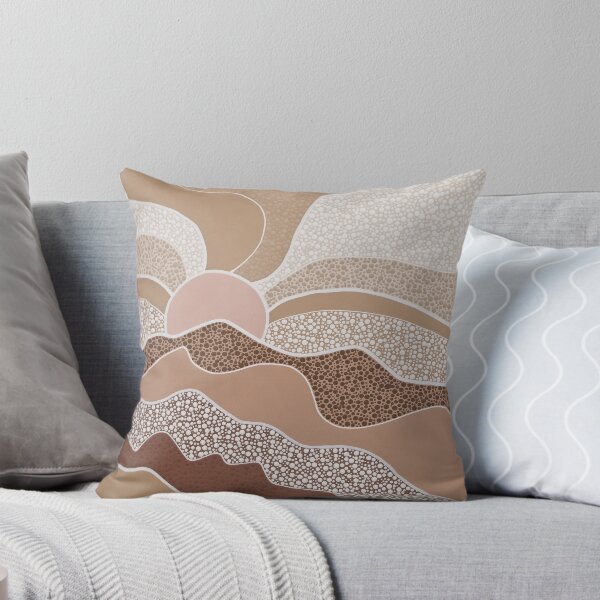 Item preview, LITTLE COVE - Pointillism Landscape Dot Artwork - Nikki Silk designed and sold by NikkiSilkArt.