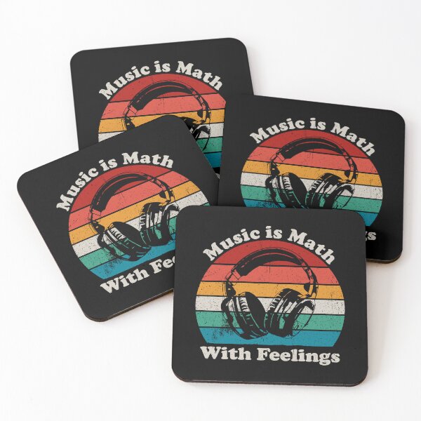 Item preview, Music Is Math With Feelings - Music Lover Gift designed and sold by xhearalisa.