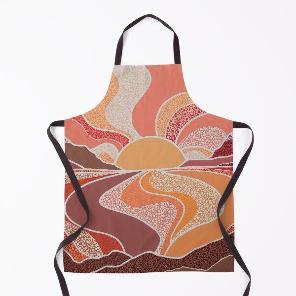 Item preview, CALYPSO - Pointillism Landscape Dot Artwork - Nikki Silk designed and sold by NikkiSilkArt.