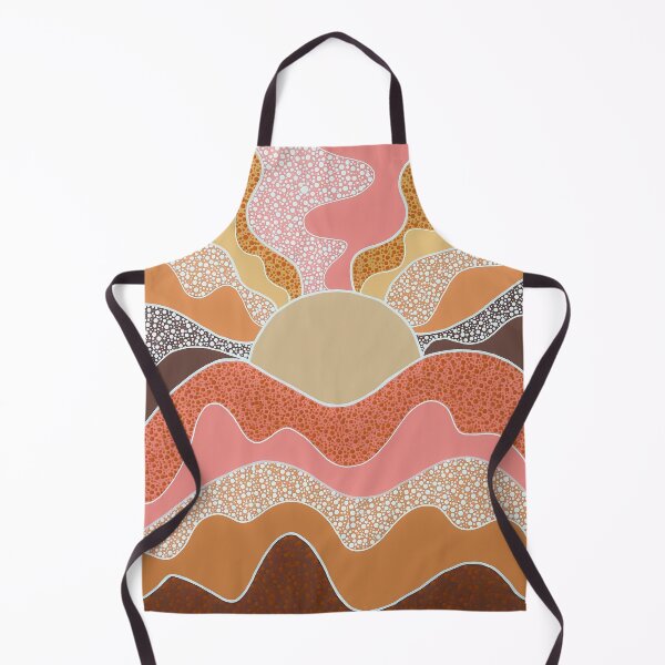 Item preview, SUMMERTIDE - Pointillism Landscape Dot Artwork - Nikki Silk designed and sold by NikkiSilkArt.