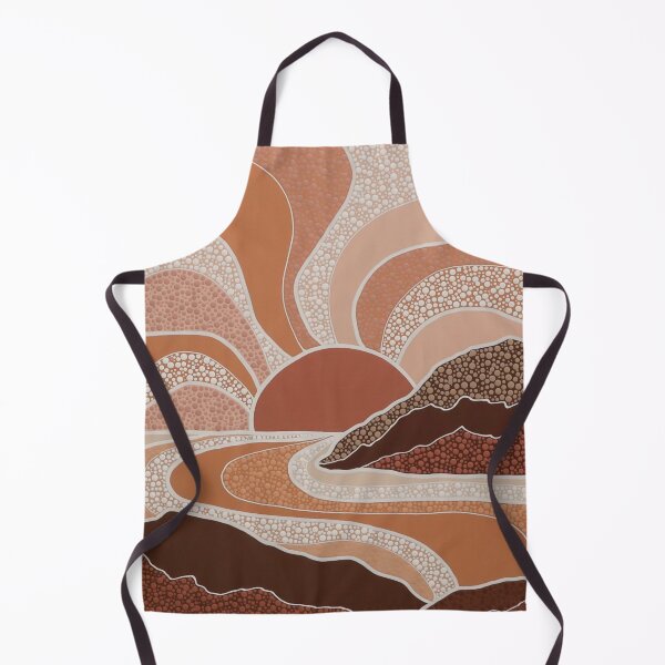 Item preview, AUTUMN SOLSTICE - Pointillism Landscape Dot Artwork - Nikki Silk designed and sold by NikkiSilkArt.