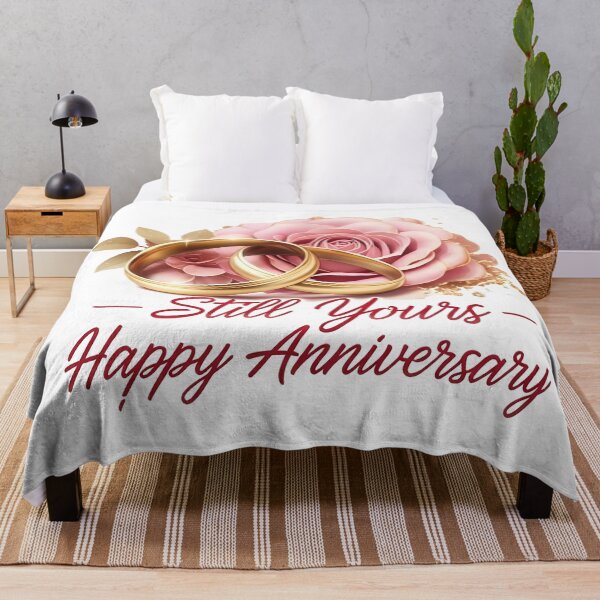 Item preview, Romantic Anniversary Rings with Rose – Still Yours Love Quote Design designed and sold by PrintBreeze.