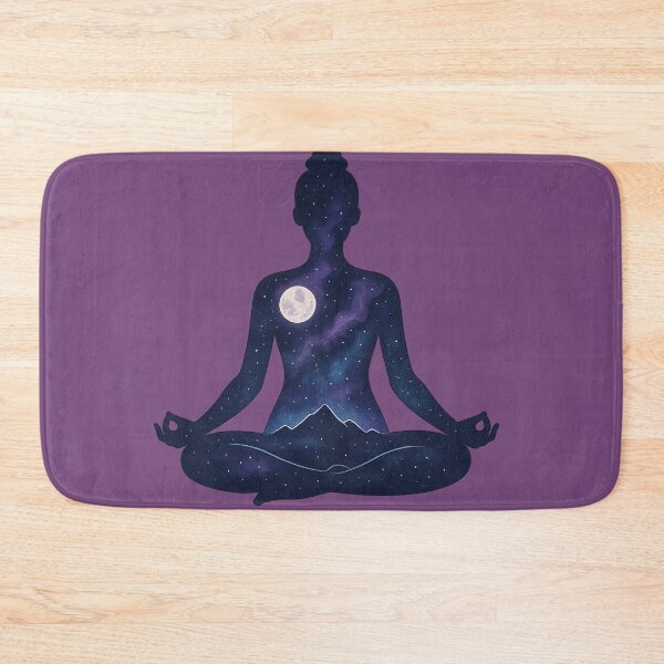 Item preview, Cosmic Meditation Silhouette – Galaxy Inside Mindful Woman designed and sold by MugLifeCo.