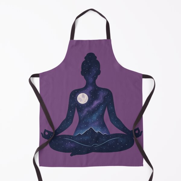Item preview, Cosmic Meditation Silhouette – Galaxy Inside Mindful Woman designed and sold by MugLifeCo.