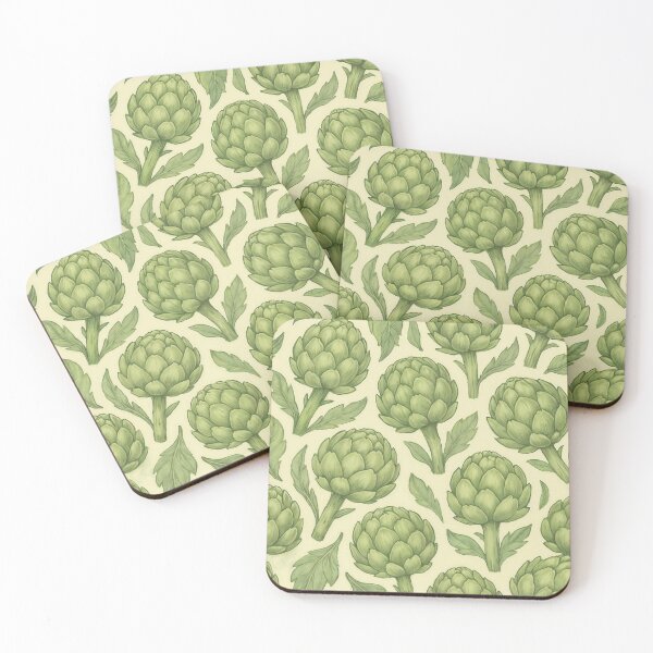 Item preview, Pastel Artichoke Pattern – Seamless Vintage Vegetable Design for Kitchen & Home designed and sold by patterncrow.