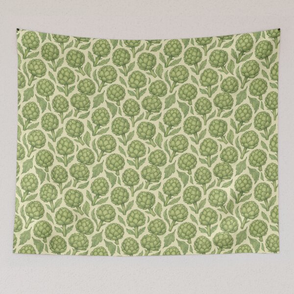 Item preview, Pastel Artichoke Pattern – Seamless Vintage Vegetable Design for Kitchen & Home designed and sold by patterncrow.