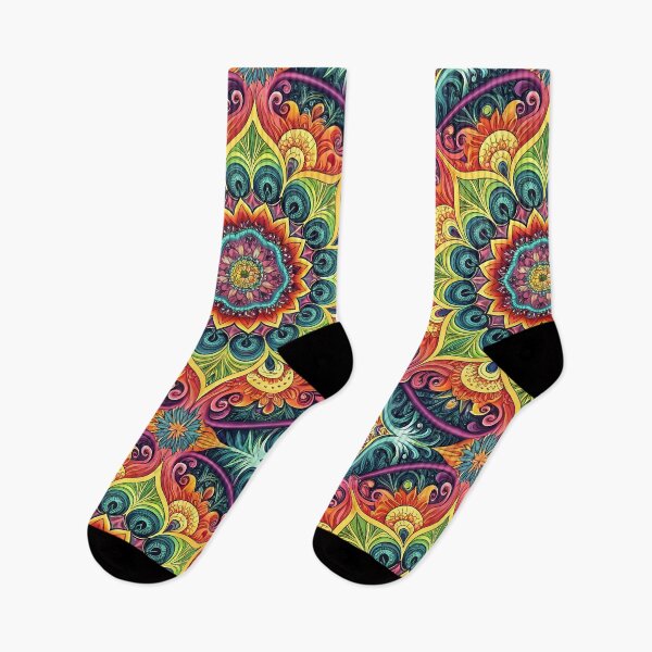 Item preview, Intricate Psychedelic Mandala with Vibrant Color Flow designed and sold by HLPsychDesigns.