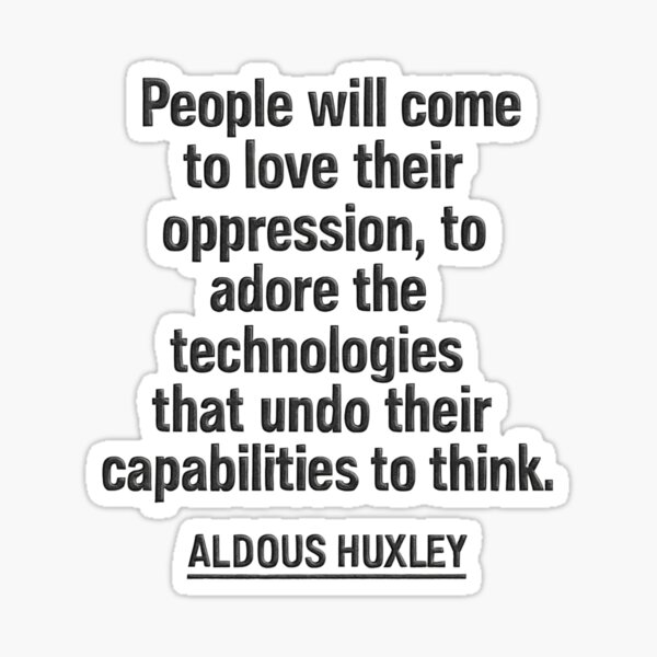Item preview, Silent Surrender: A Quote by Aldous Huxley - Anti Social Media  designed and sold by SkeletonsDanger.