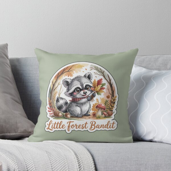 Item preview, Little Forest Bandit | Cute Raccoon Autumn Sticker for Fall Lovers designed and sold by Nuist25.