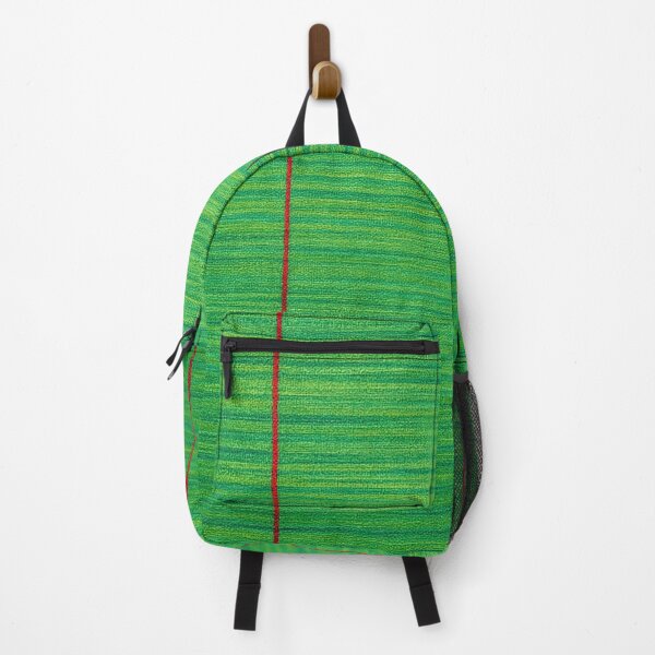 Item preview, Abstract design inspired by green textured weave with thin red vertical lines designed and sold by optimusprime39.