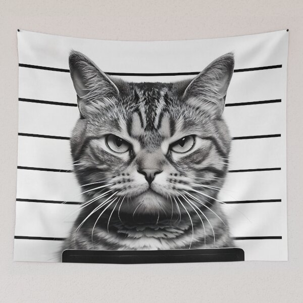 Artikelvorschau, Grumpy Cat Mugshot "Ich hasse Menschen" entworfen und verkauft von paulrommer.