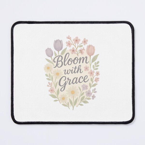 Item preview, Bloom with Grace Floral Typography designed and sold by Riverside-Moon.