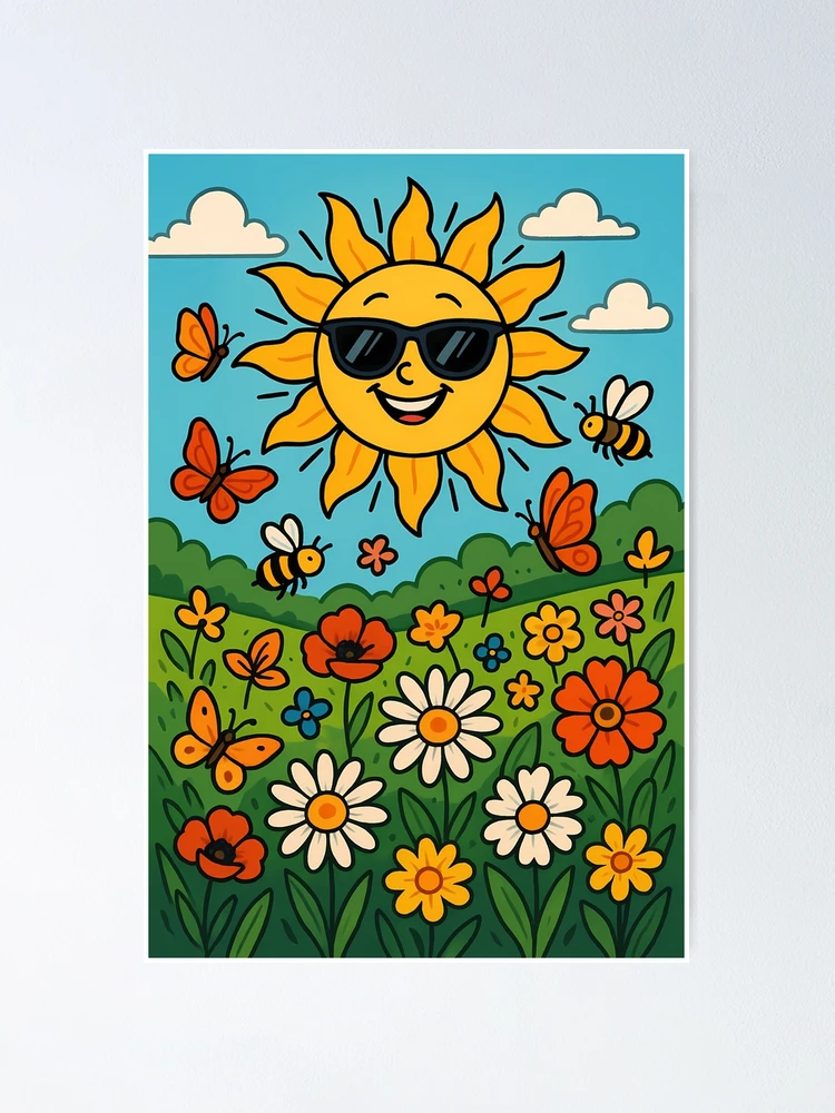 Thumbnail 1 of 3, Poster, Sunshine Overload designed and sold by Riverside-Moon.