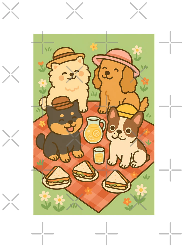 Thumbnail 4 of 4, iPhone Case, Spring Picnic Dogs designed and sold by Riverside-Moon.