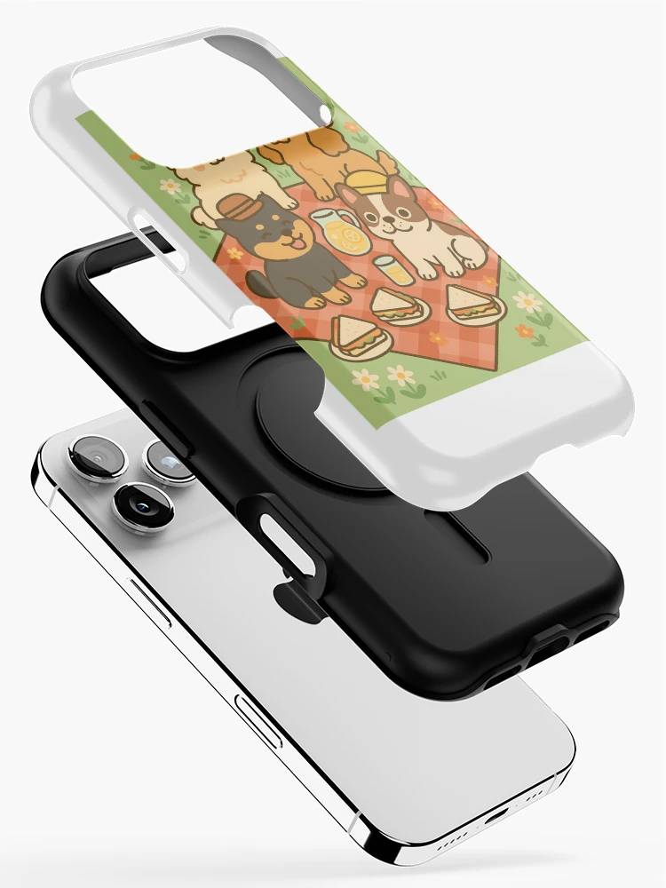 Thumbnail 2 of 4, iPhone Case, Spring Picnic Dogs designed and sold by Riverside-Moon.