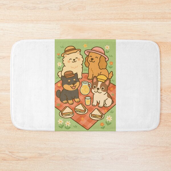 Item preview, Spring Picnic Dogs designed and sold by Riverside-Moon.