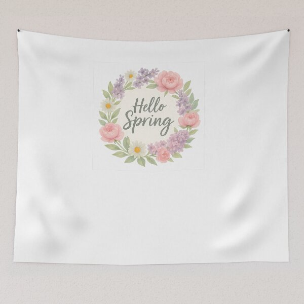 Item preview, Hello Spring Wreath designed and sold by Riverside-Moon.