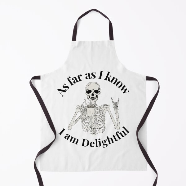 Item preview, As far as I know I'm Delightful, Funny Skeleton Sarcasm Coffee Lover designed and sold by SWETA HALDER.