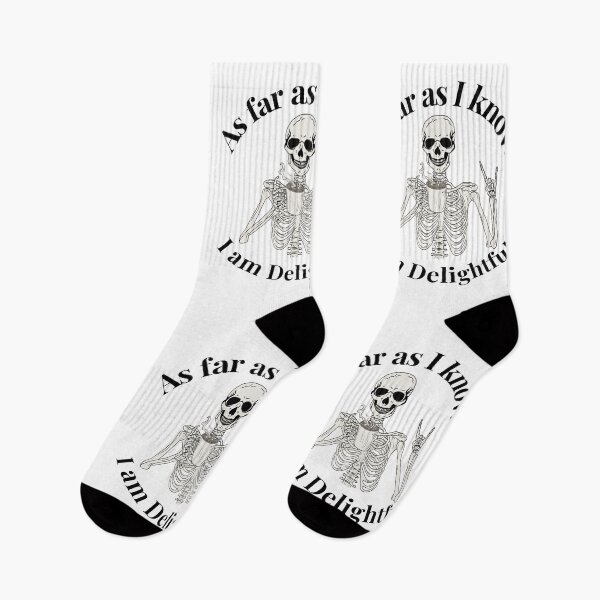 Item preview, As far as I know I'm Delightful, Funny Skeleton Sarcasm Coffee Lover designed and sold by SWETA HALDER.