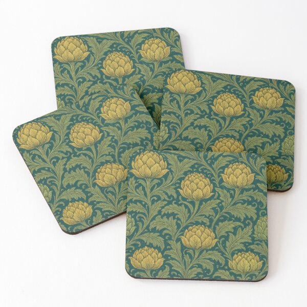 Item preview, Vintage Artichoke Pattern – vegetable design art deco style inspired by Whilliam Morris designed and sold by patterncrow.