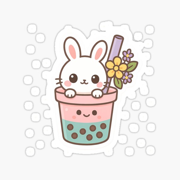 Item preview, Easter Bunny Boba Tea designed and sold by Riverside-Moon.