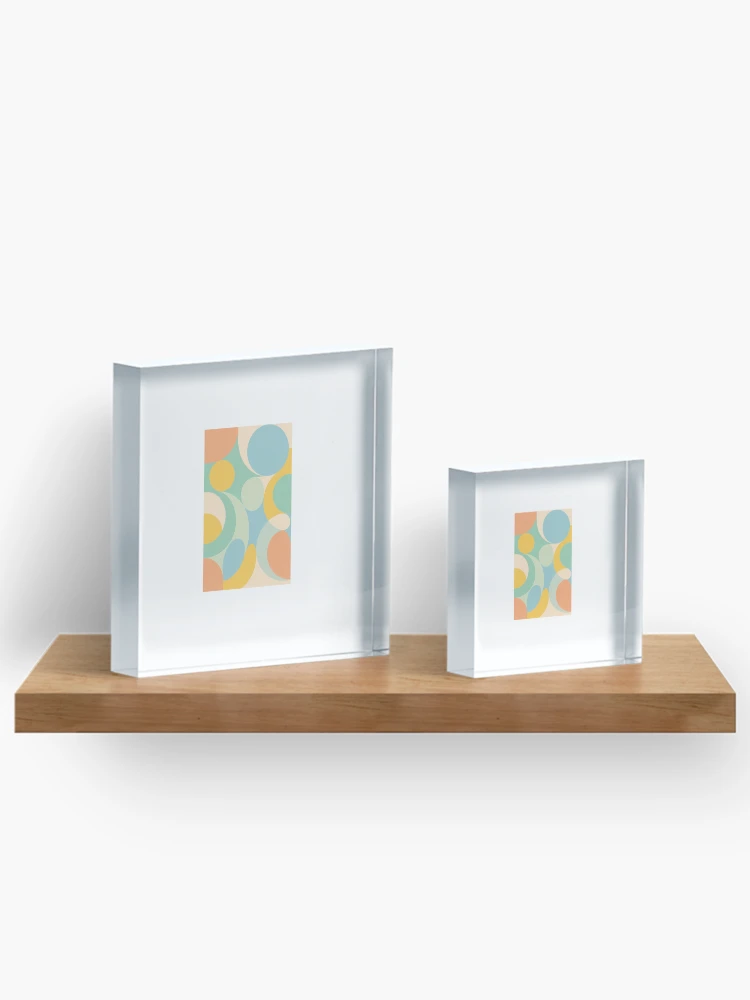 Thumbnail 3 of 5, Acrylic Block, Spring Abstract Geometry designed and sold by Riverside-Moon.