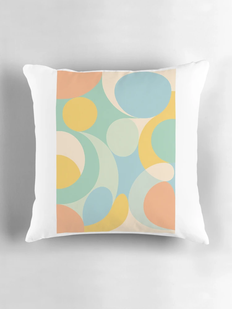 Thumbnail 3 of 4, Pillow, Spring Abstract Geometry designed and sold by Riverside-Moon.