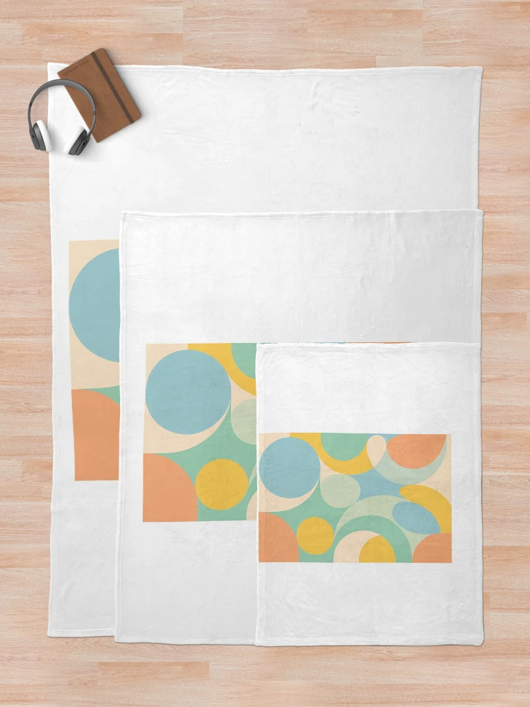 Thumbnail 5 of 6, Throw Blanket, Spring Abstract Geometry designed and sold by Riverside-Moon.