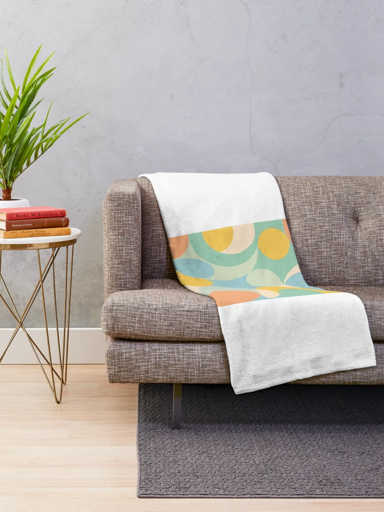 Thumbnail 2 of 6, Throw Blanket, Spring Abstract Geometry designed and sold by Riverside-Moon.