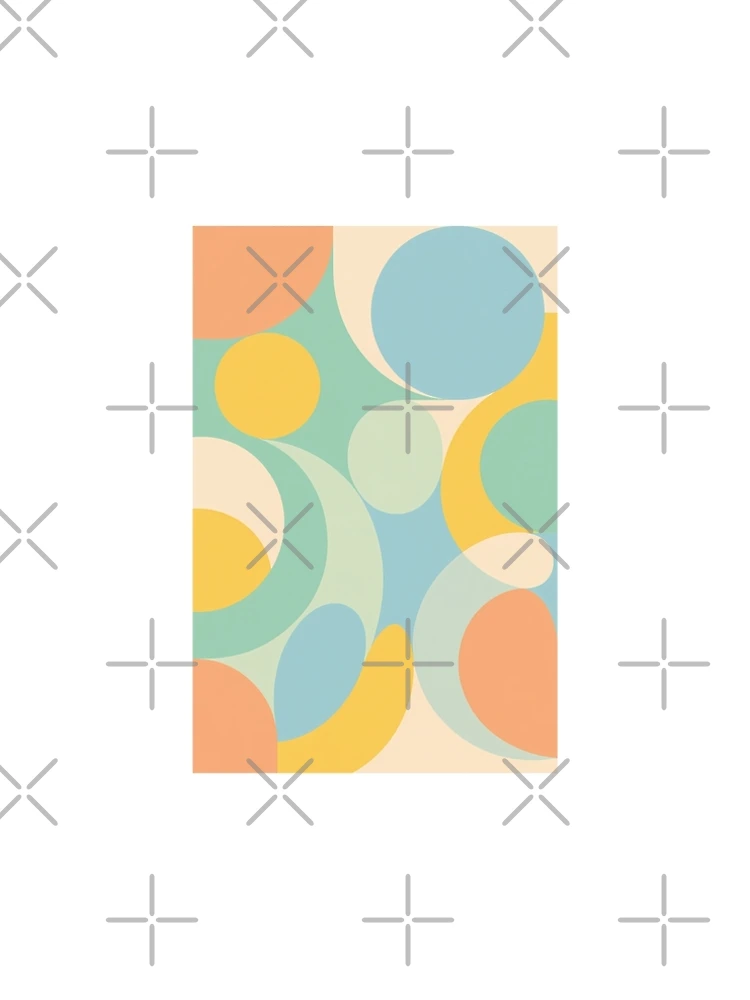 Thumbnail 5 of 5, A-Line Dress, Spring Abstract Geometry designed and sold by Riverside-Moon.