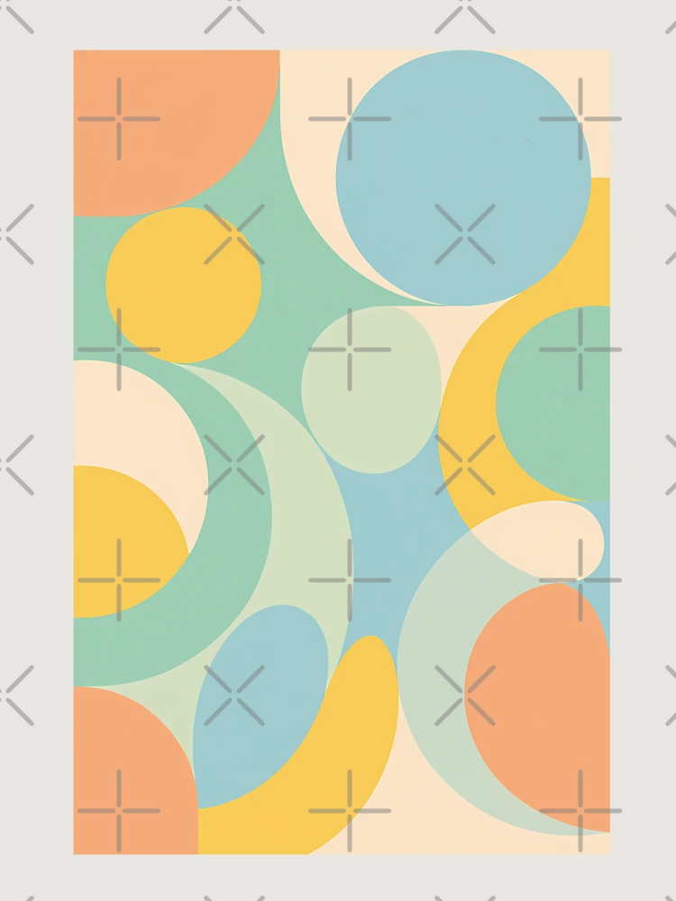 Thumbnail 6 of 6, Premium Oversized Sweatshirt, Spring Abstract Geometry designed and sold by Riverside-Moon.