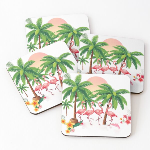 Item preview, Tropical Dancing Flamingos designed and sold by sharon1210.