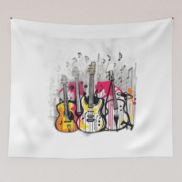Item preview, Vibrant Abstract Music Graffiti Art designed and sold by sharon1210.