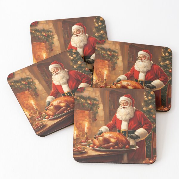Item preview, Santa Serving Christmas Feast designed and sold by Diclebaybas.