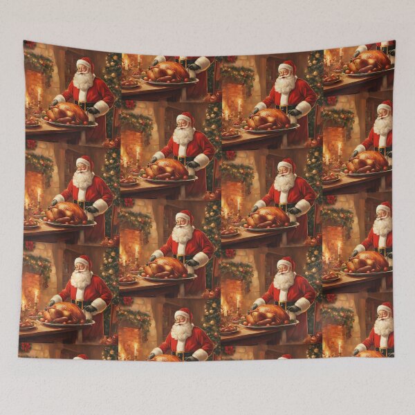 Item preview, Santa Serving Christmas Feast designed and sold by Diclebaybas.