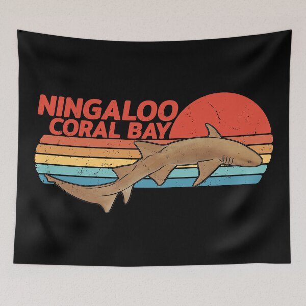 Item preview, Tawny Nurse Shark Retro Sunset designed and sold by NicGrayGraphic.