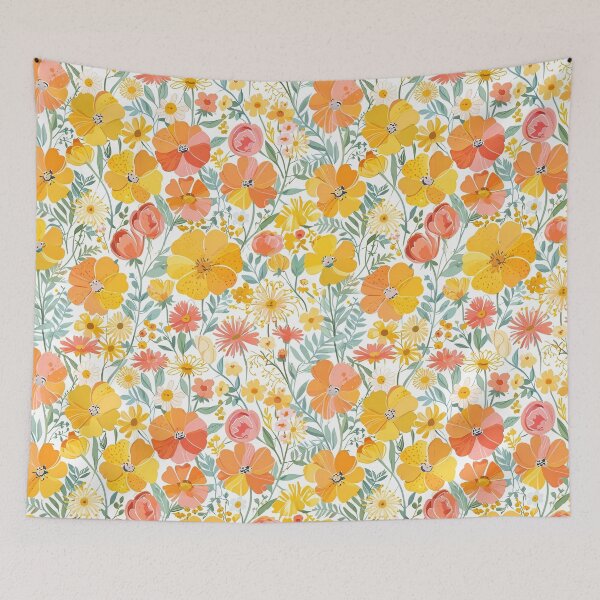 Item preview, Cheerful Floral Artwork designed and sold by CoolPixels.