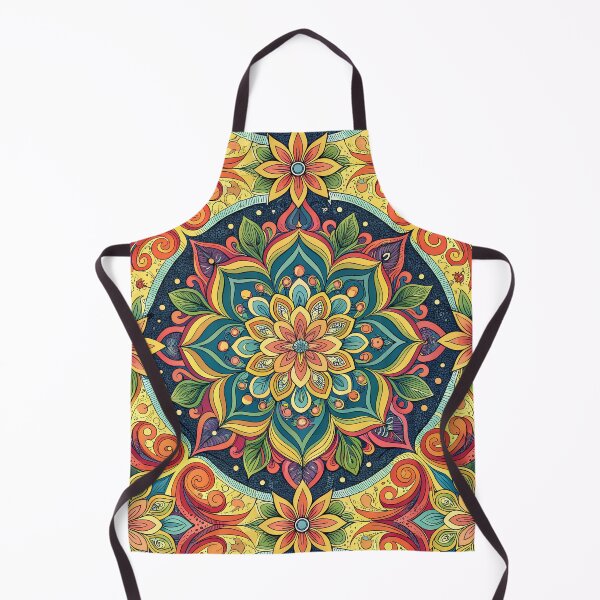 Item preview, Decorative Psychedelic Mandala in Bright Tones designed and sold by HLPsychDesigns.