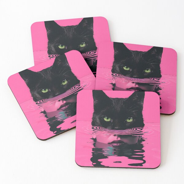 Item preview, Cat and Woman in Pink Water designed and sold by paulrommer.