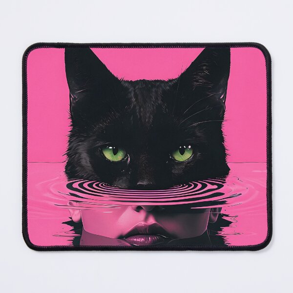 Item preview, Cat and Woman in Pink Water designed and sold by paulrommer.