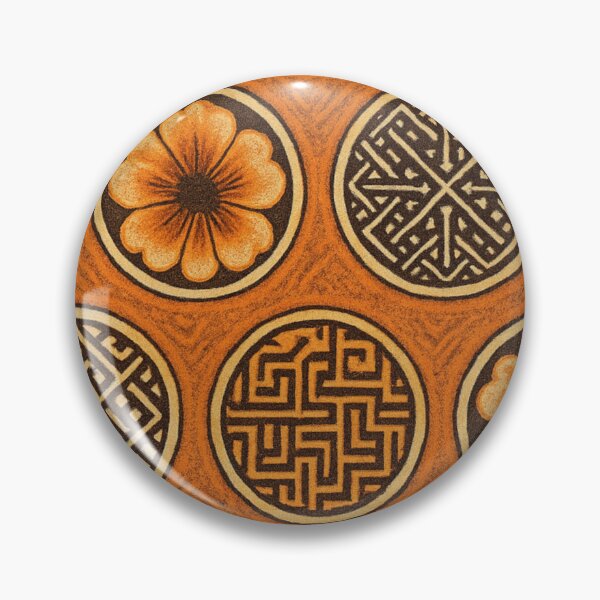 Item preview, floral art pattern in orange colour designed and sold by optimusprime39.