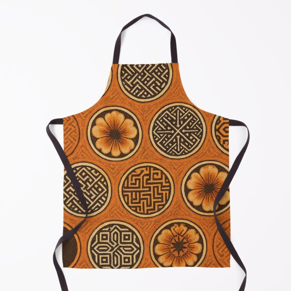Item preview, floral art pattern in orange colour designed and sold by optimusprime39.