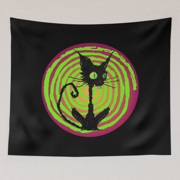 Item preview, Kooky Hypnotic Cat designed and sold by eljefedesigns.
