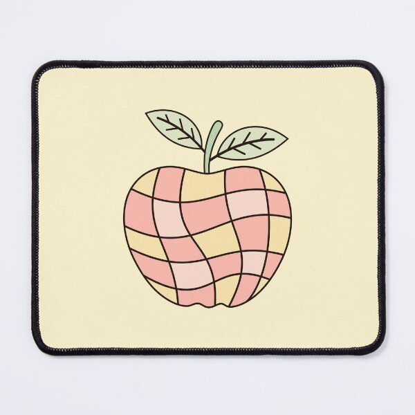 Item preview, Groovy Apple - Retro Checkered Fruit designed and sold by Julza Art.
