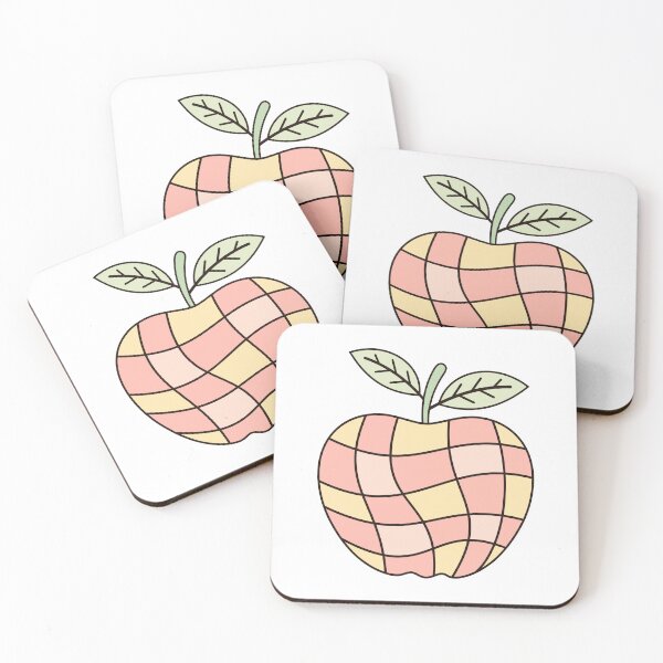 Item preview,  Groovy Apple - Retro Checkered Fruit designed and sold by Julza Art.