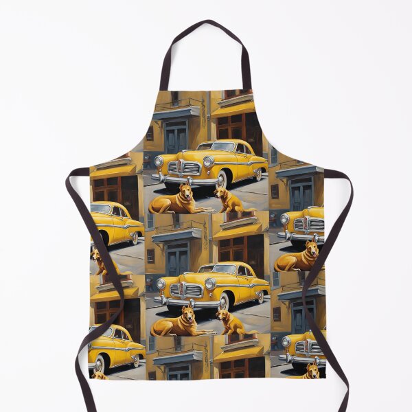 Item preview, Classic Car and Dog Portrait Print designed and sold by Diclebaybas.