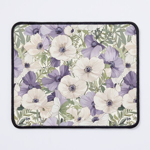 Item preview, Elegant Purple and Cream Flowers with Greenery designed and sold by CoolPixels.